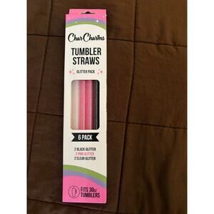 Char charms 30oz 6pack Tumbler Straws